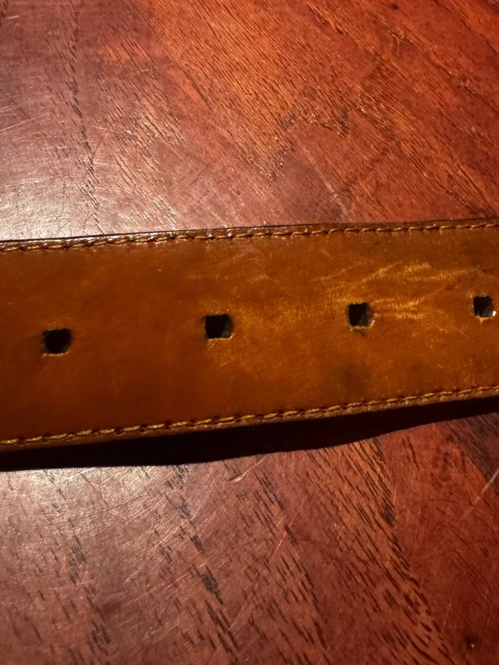 Cole Haan Men’s Black Croc Embossed Leather Belt Size 36 Made in USA